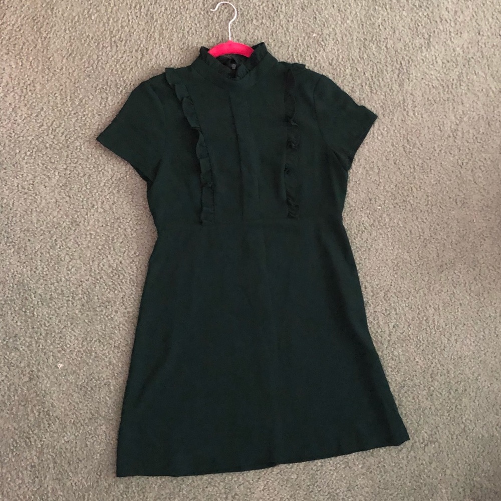 Zara Short Sleeve Emerald Green Dress